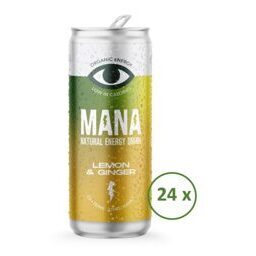 MANA - Energy Drink - Zitrone Ingwer (Tray mit 24 x 250ml Dose)