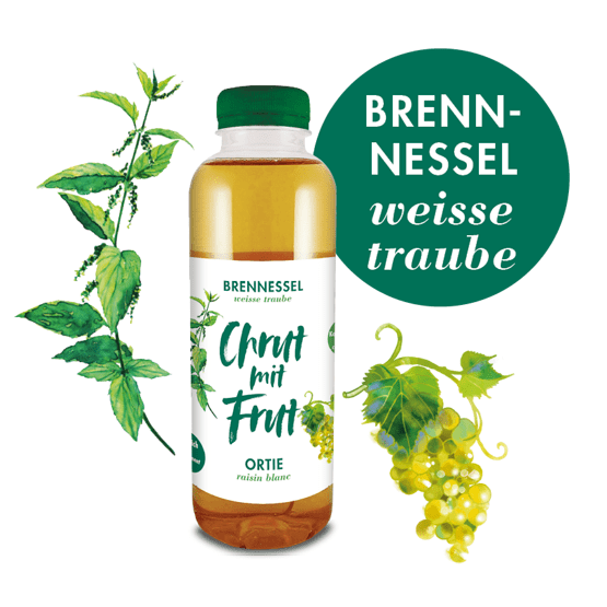 CHRUT mit FRUT - Brennnessel-Weisse Traube (1 x 500ml)